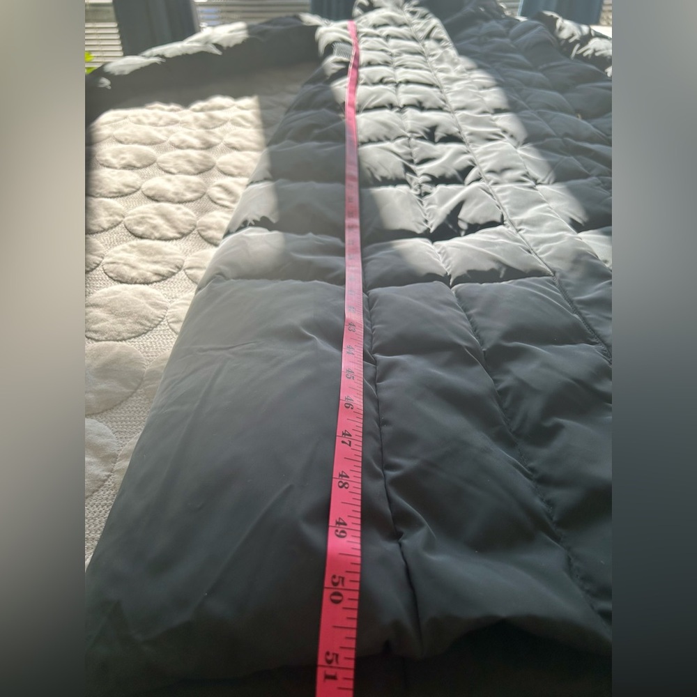TALL Cole Haan Signature Long Down Hooded Puffer Heavy Duty Winter Coat LIKE NEW - Picture 7 of 12